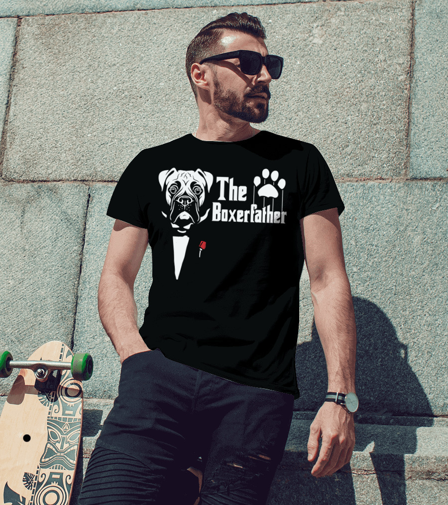 The Boxerfather Funny Boxer's Dog Paw Puppet T-Shirt