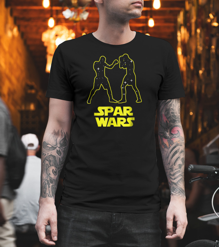Spar Wars Boxing Starry Fighters Parody Spoof T-Shirt