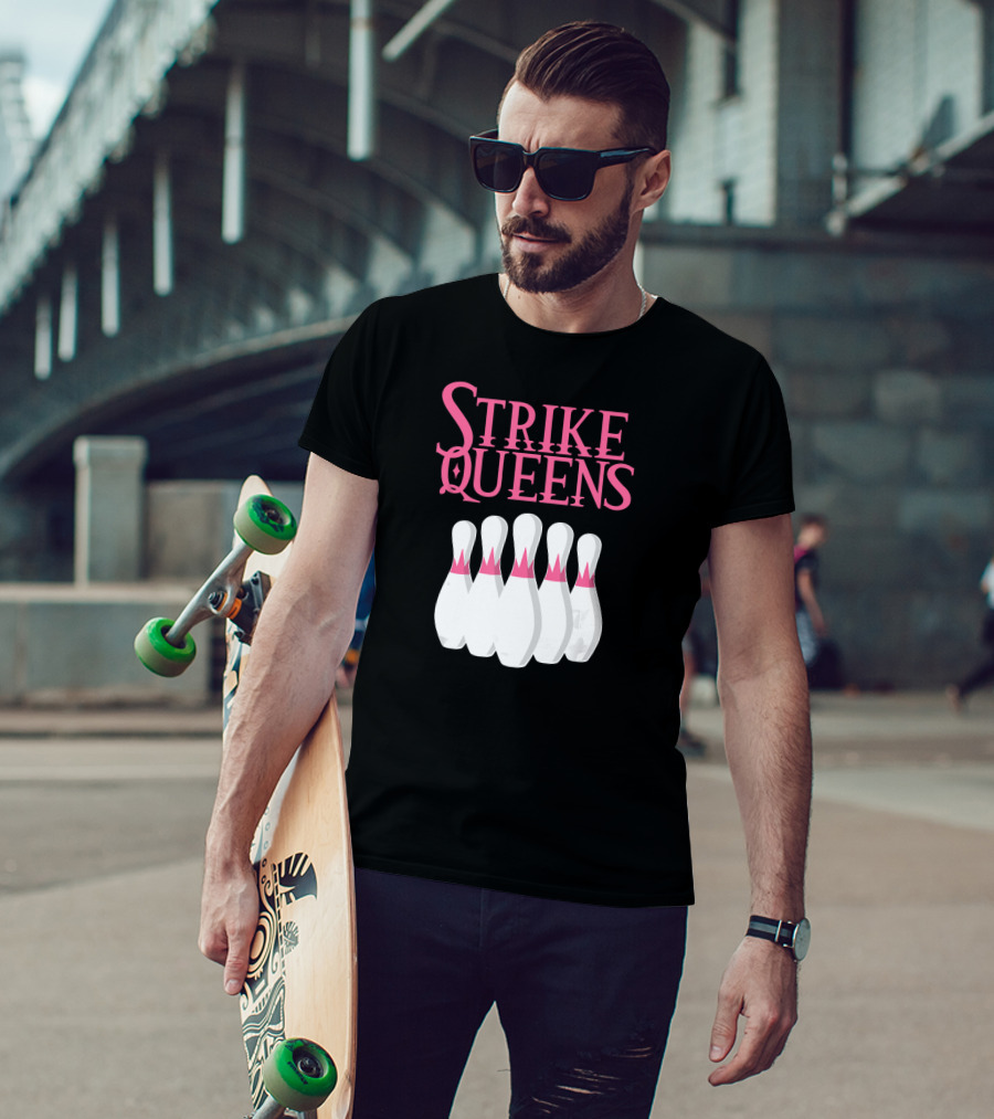 Strike Queens Bowling Pins T-Shirt