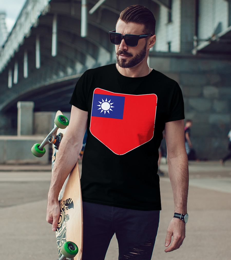 Taiwan Flag Pocket T-Shirt