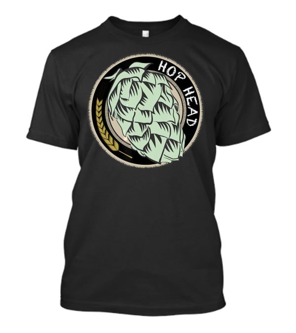 Hop Head IPA Craft Beer Snob Novelty Hop T-Shirt