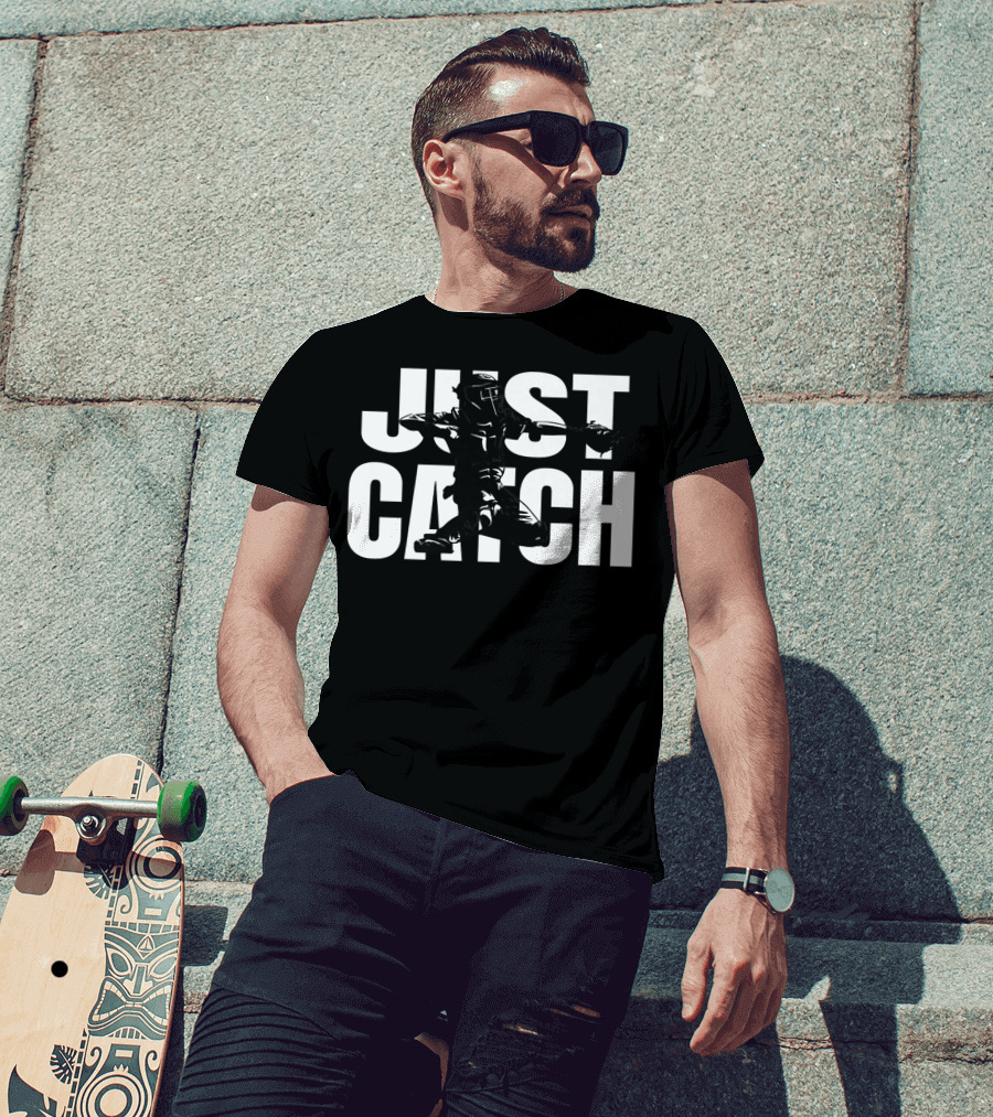 Just Catch Baseball Catchers Gear Iconic T-Shirt