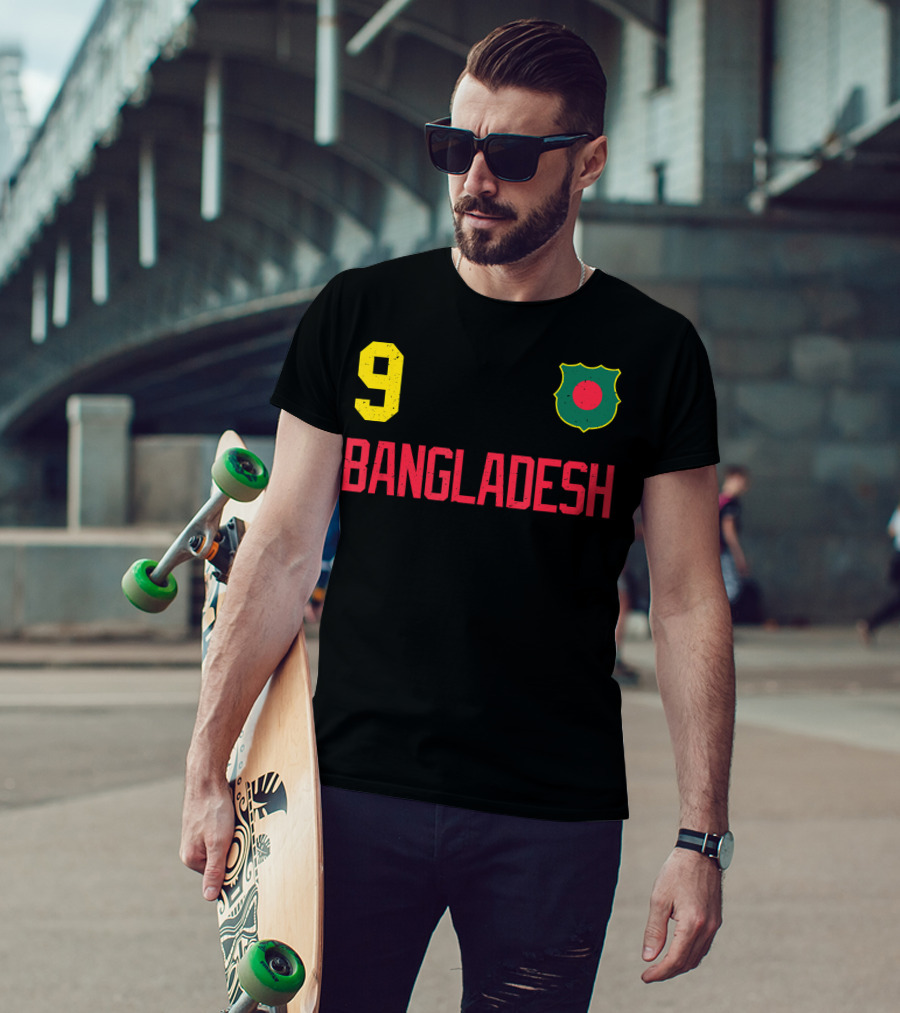 9 Bangladesh Football Soccer Cricket T-Shirt