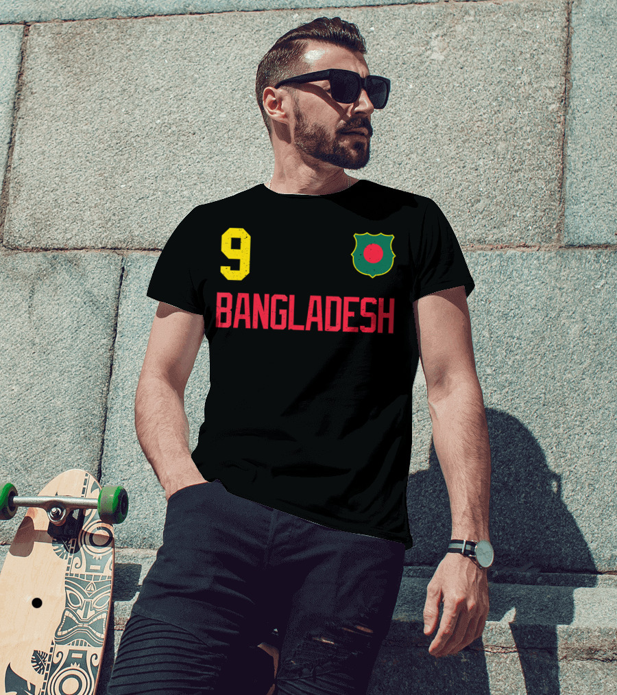 9 Bangladesh Football Soccer Cricket T-Shirt