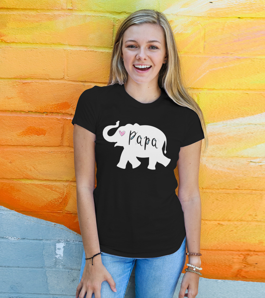 Papa Africa Elephant Father Men's T-Shirt