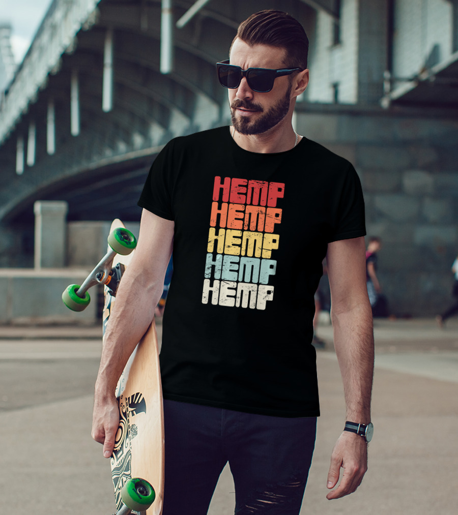 Retro Hemp Farming Organic Horticulture T-Shirt