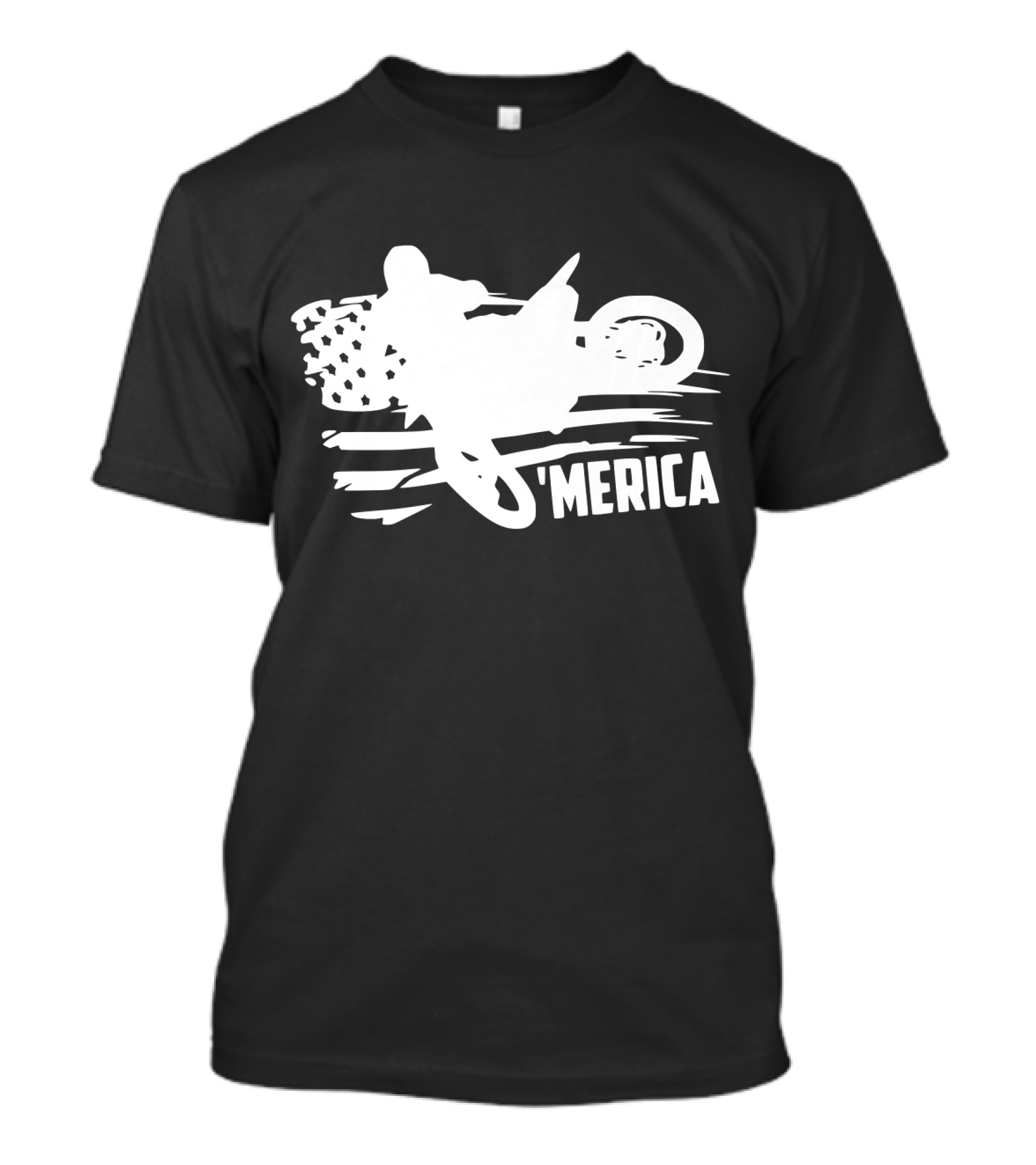 American Flag Dirt Bike 'Merica T-Shirt
