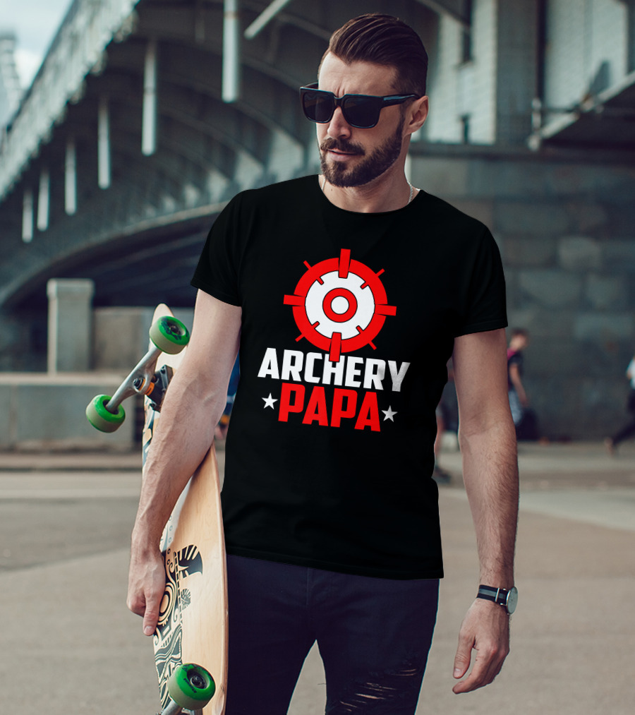 Archery PAPA Target Design Archery Enthusiast T-Shirt