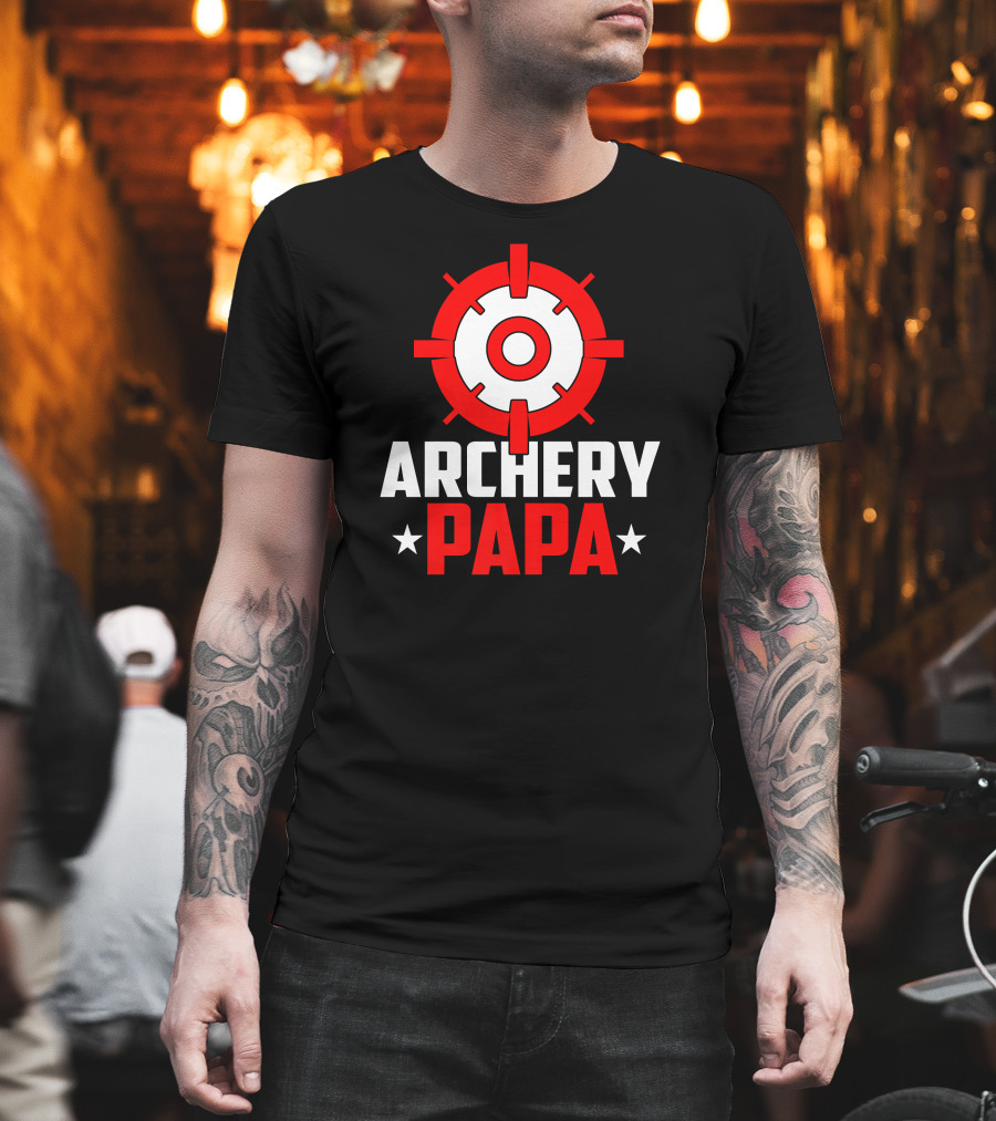 Archery PAPA Target Design Archery Enthusiast T-Shirt