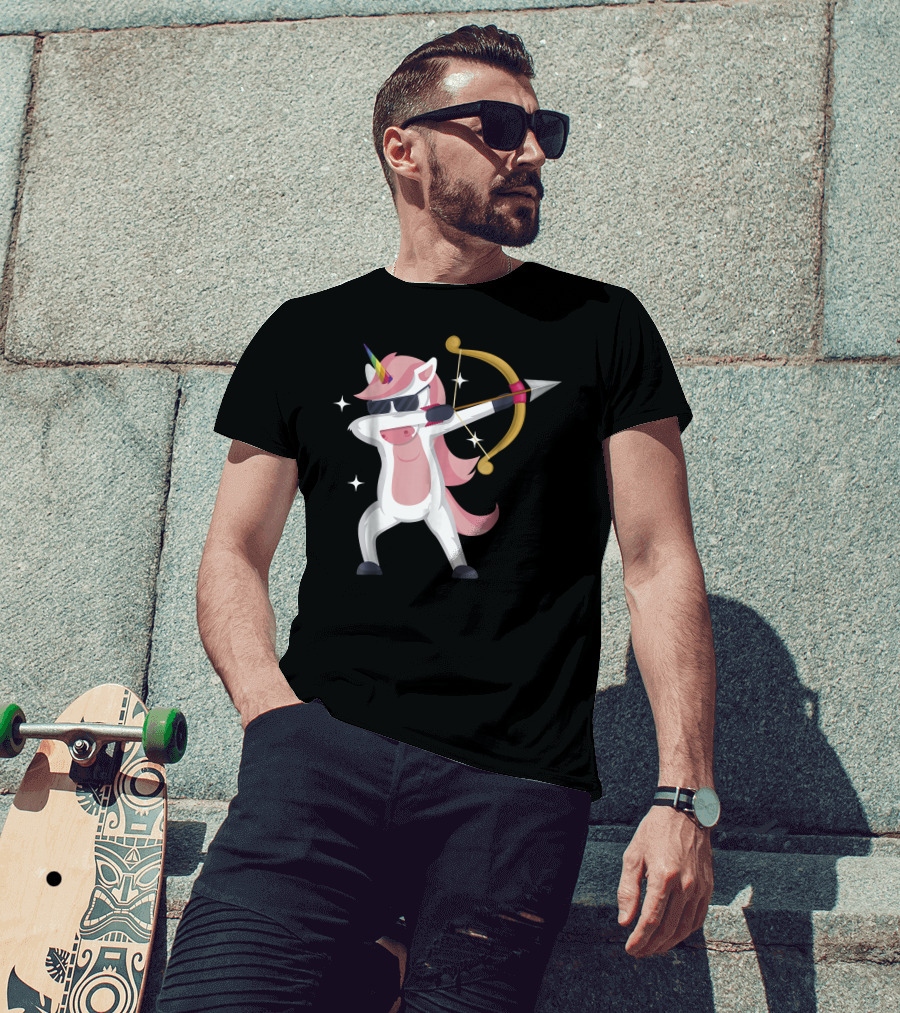 Unicorn Archer With Bow And Arrow T-Shirt