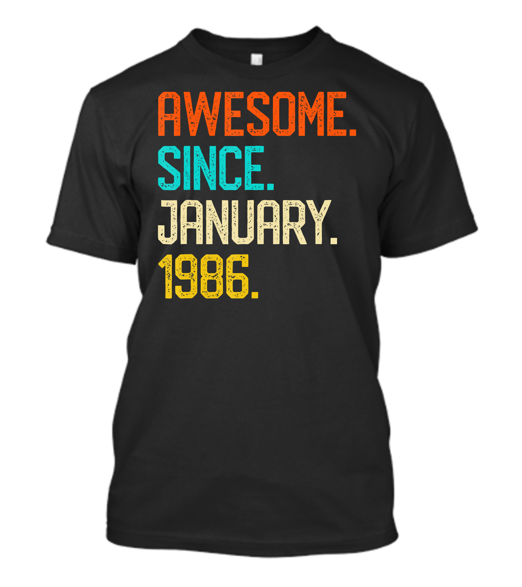 Awesome Since January 1986 Vintage Birth Year T-Shirt