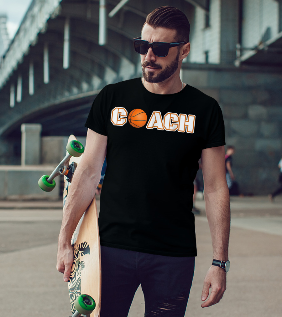 Coach Basketball Ball Coach T-Shirt