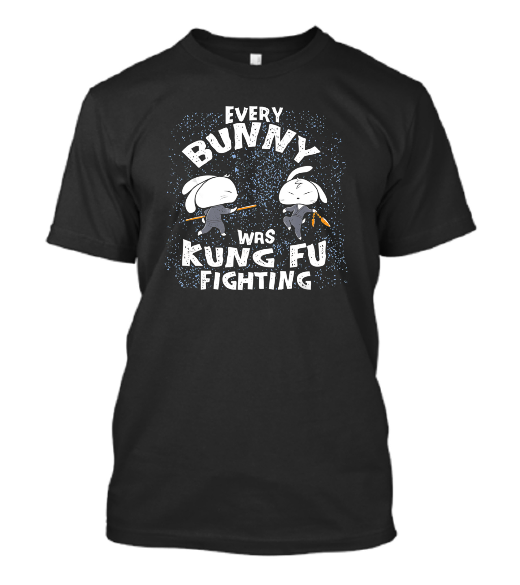 Every Bunny Was Kung Fu Fighting Ninja Easter Bunnies With Nunchucks T-Shirt