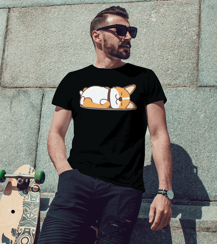 Lazy Corgi Not Today Cute Dog T-Shirt
