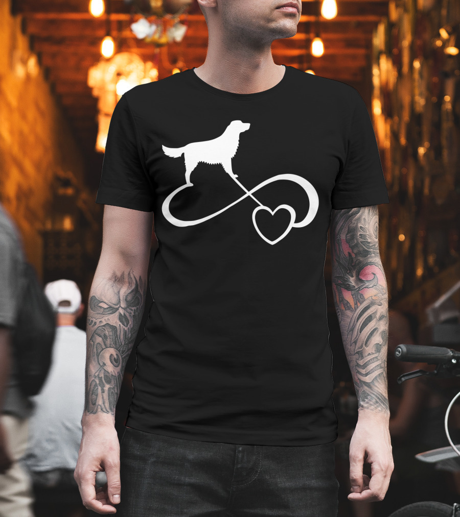 Golden Retriever Dog Lover Infinity Heart Dog Breed T-Shirt