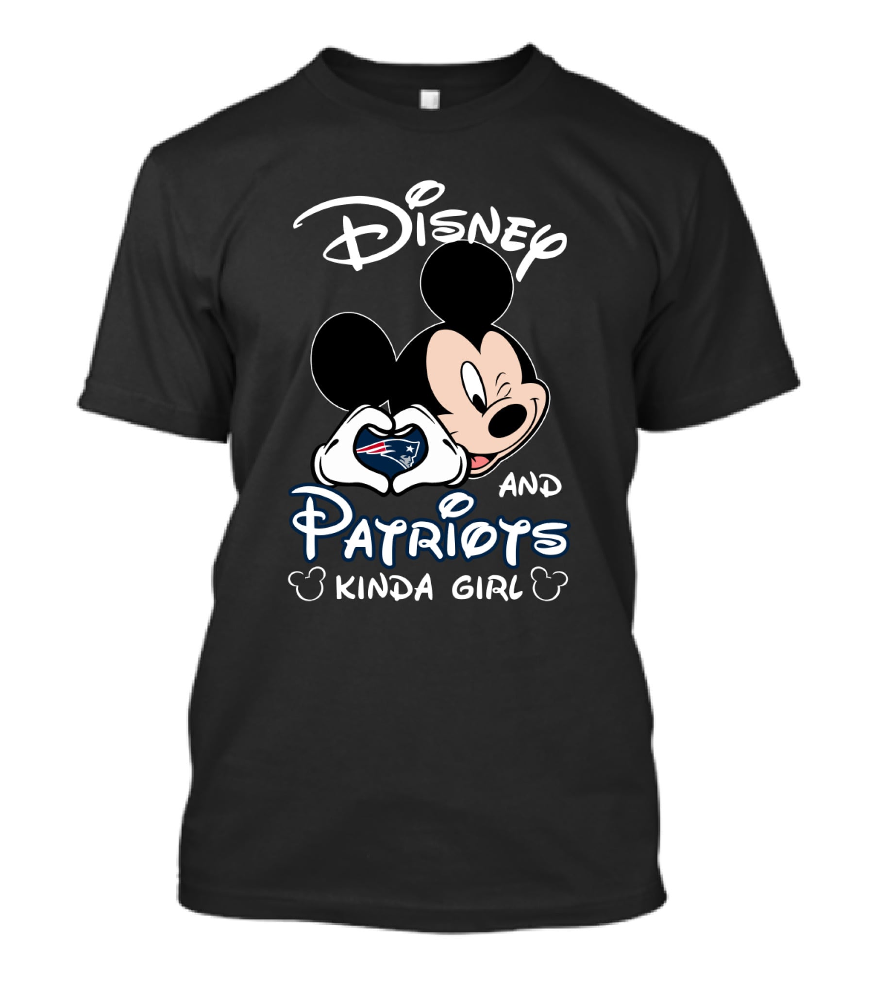 Disney And Patriots Kinda Girl Mickey T-Shirt