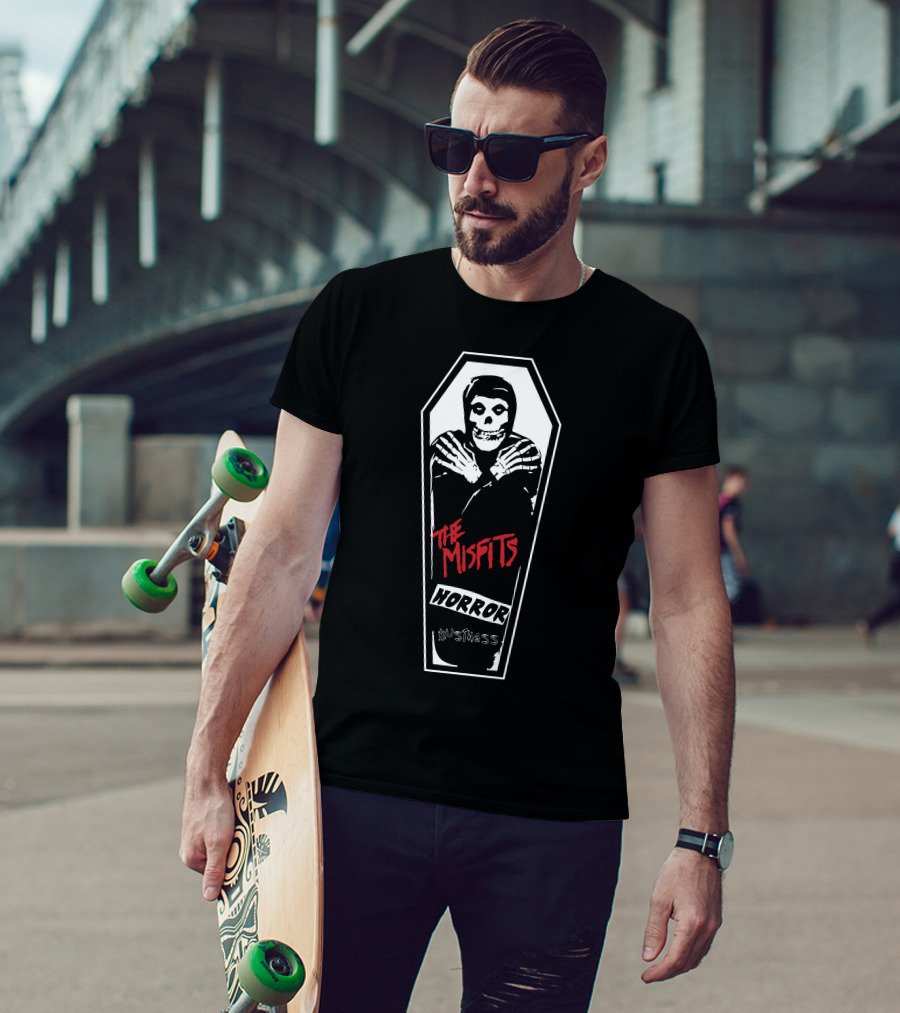 The Misfits Horror Business Coffin T-Shirt