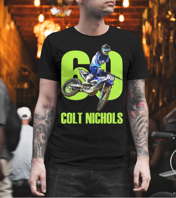 Colt Nichols 60 Motocross Rider Action T-Shirt Colt Nichols 60 Motocross Rider Action T-Shirt