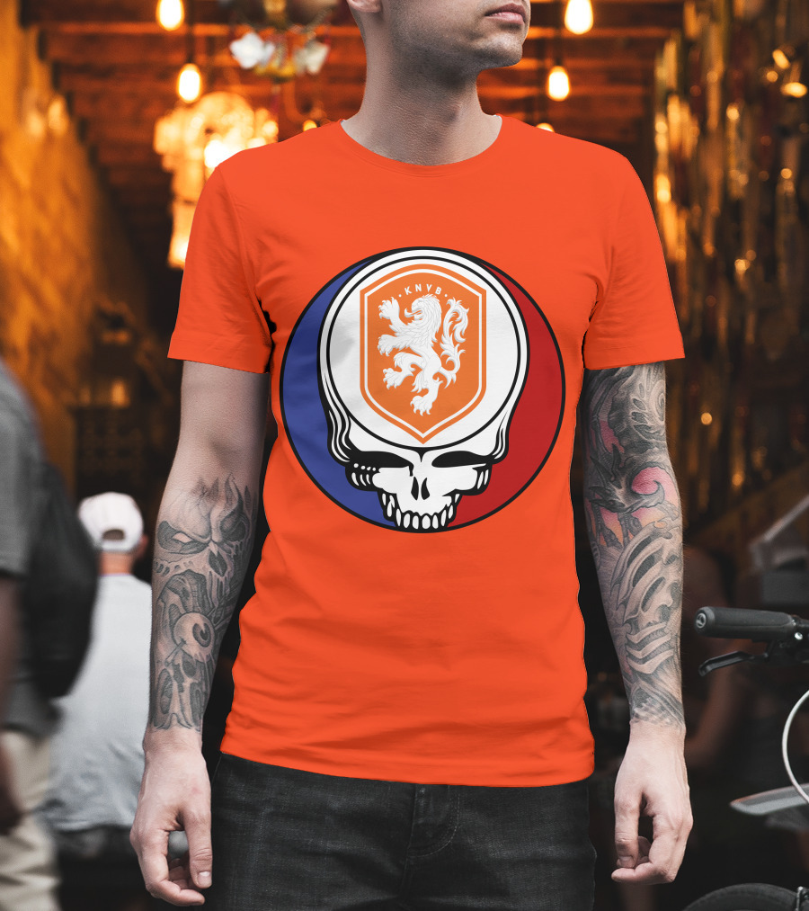 Netherland National Football Team KNVB Grateful Dead Skull T-Shirt