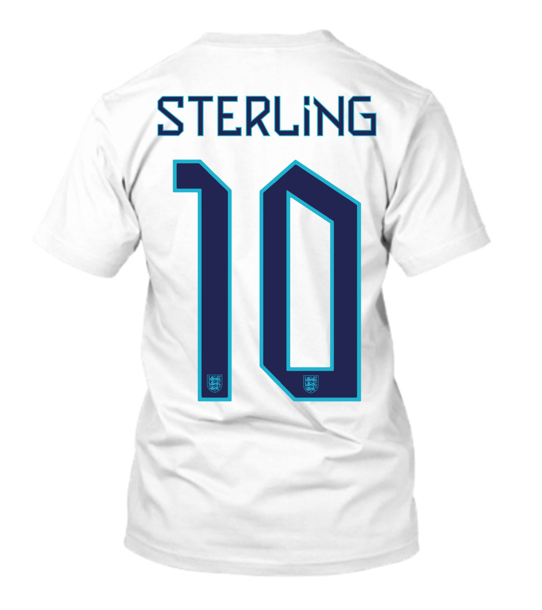 England Three Lions Football Emblem Sterling T-Shirt