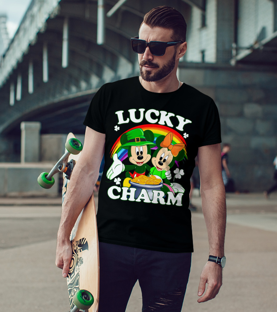 LUCKY CHARM Mickey And Minnie T-Shirt