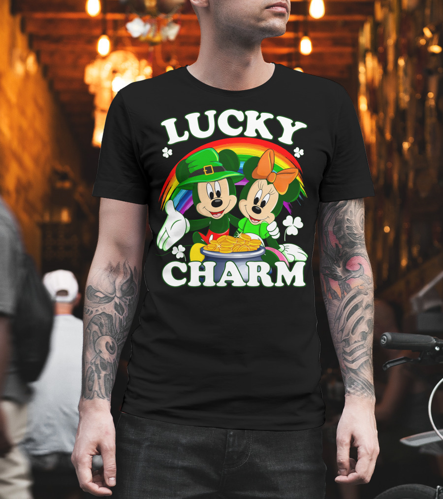 LUCKY CHARM Mickey And Minnie T-Shirt