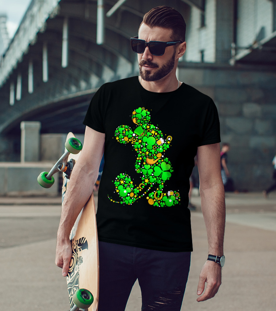 Mickey Mouse Shamrock Luck St. Patrick's Day 2019 T-Shirt