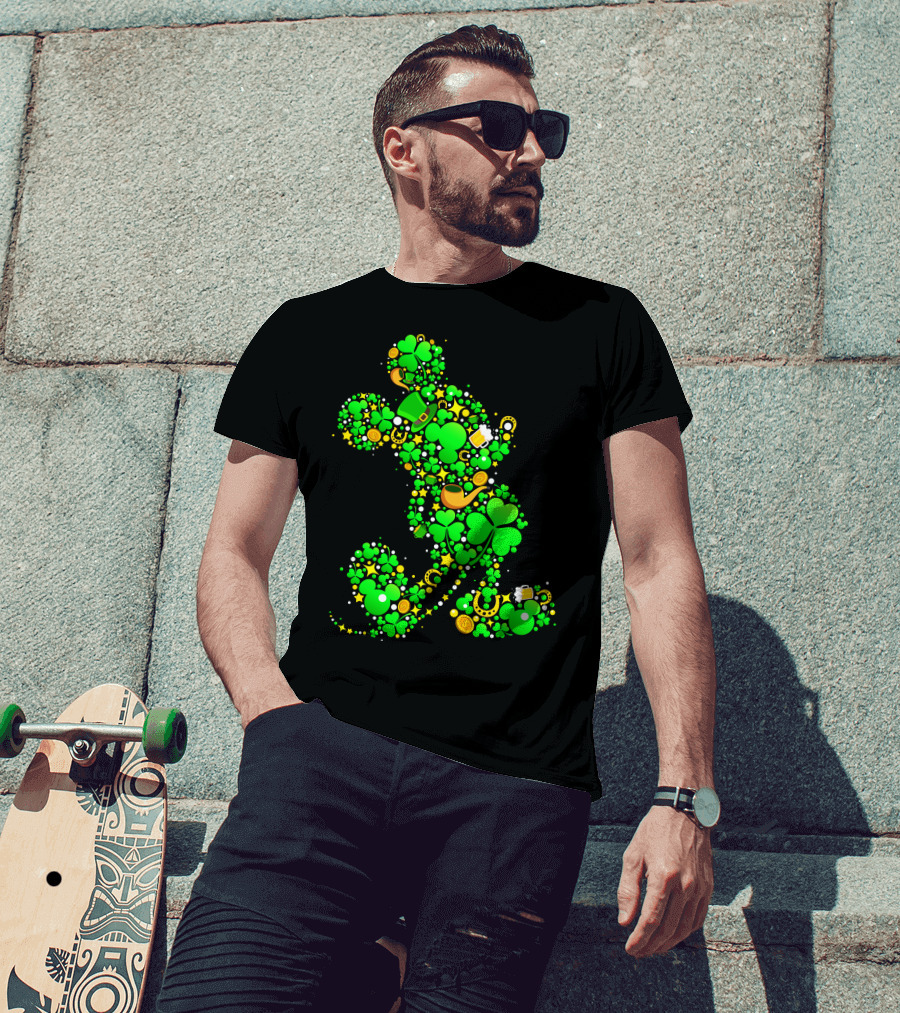 Mickey Mouse Shamrock Luck St. Patrick's Day 2019 T-Shirt
