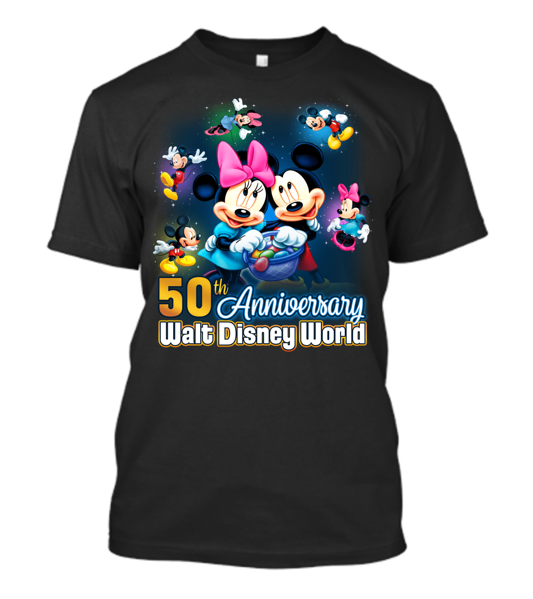 50th Anniversary Walt Disney World Mikey And Minnie T-Shirt
