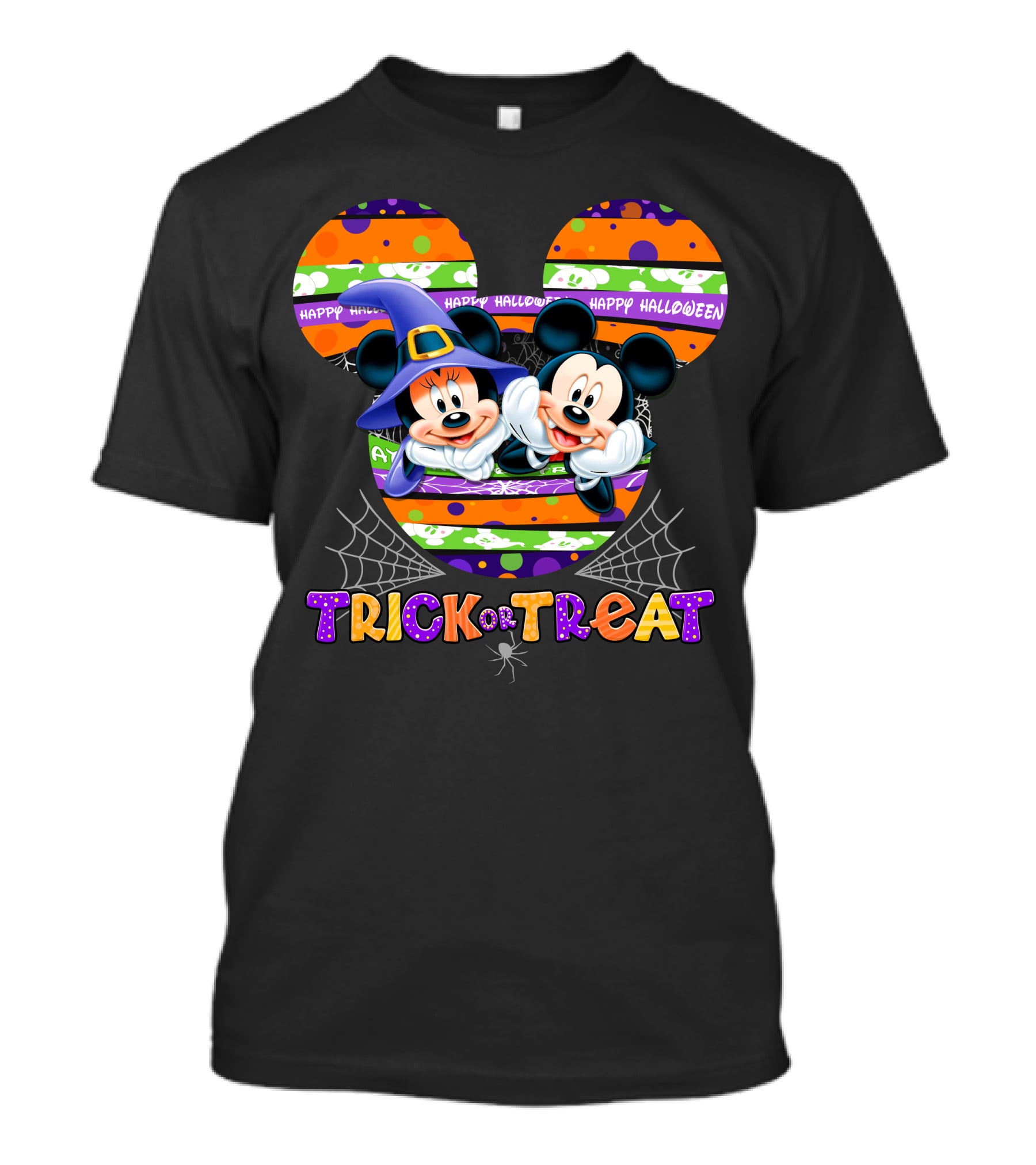 Mickey Minnie Halloween Trick Or Treat Happy Halloween T-Shirt