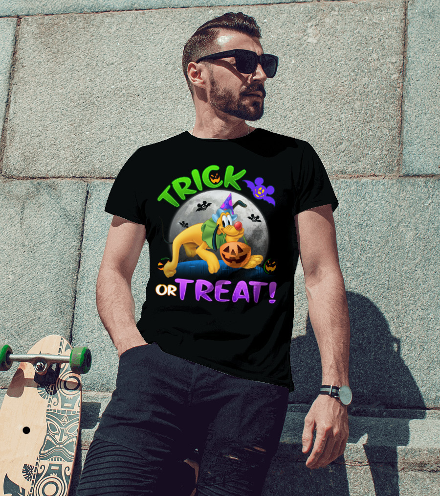 Trick Or Treat Pluto Halloween Disney T-Shirt