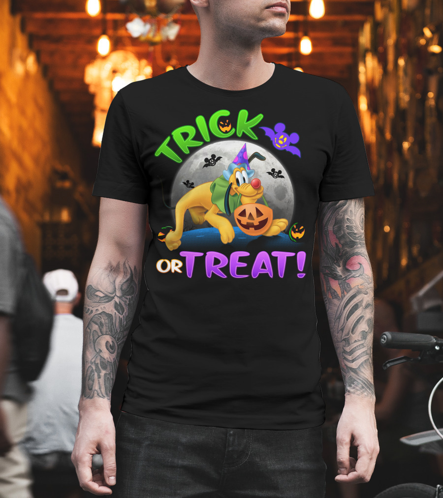 Trick Or Treat Pluto Halloween Disney T-Shirt