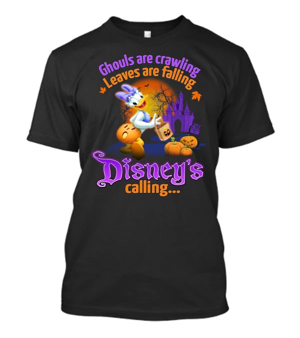Ghouls Are Crawling Leaves Are Falling Disney's Calling T-Shirt