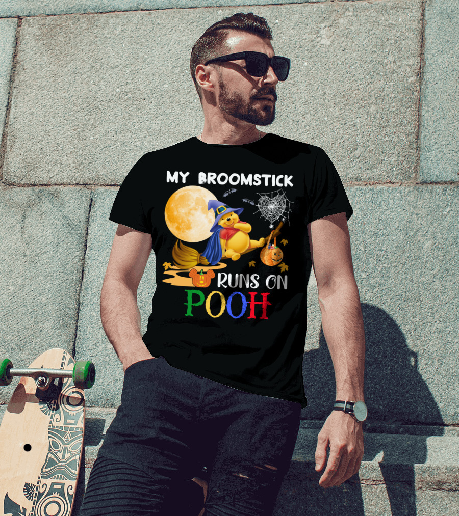 My Broomstick Runs On Pooh T-Shirt