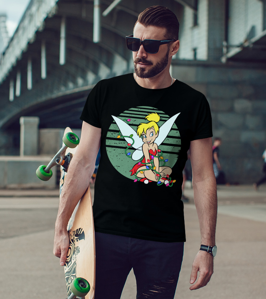 Tinkerbell Christmas Lights Fairy Wings Magic T-Shirt