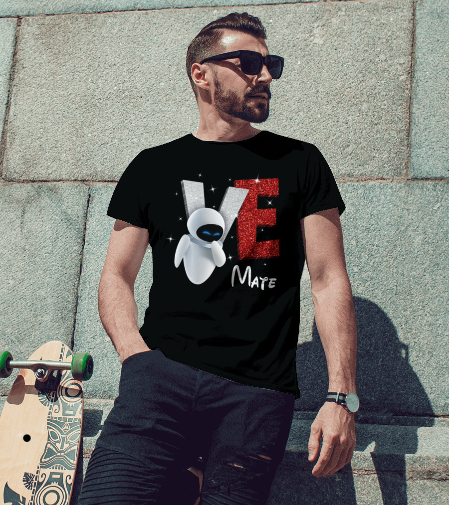 Eve Mate Wall-E Sparkling Letters With Effect T-Shirt