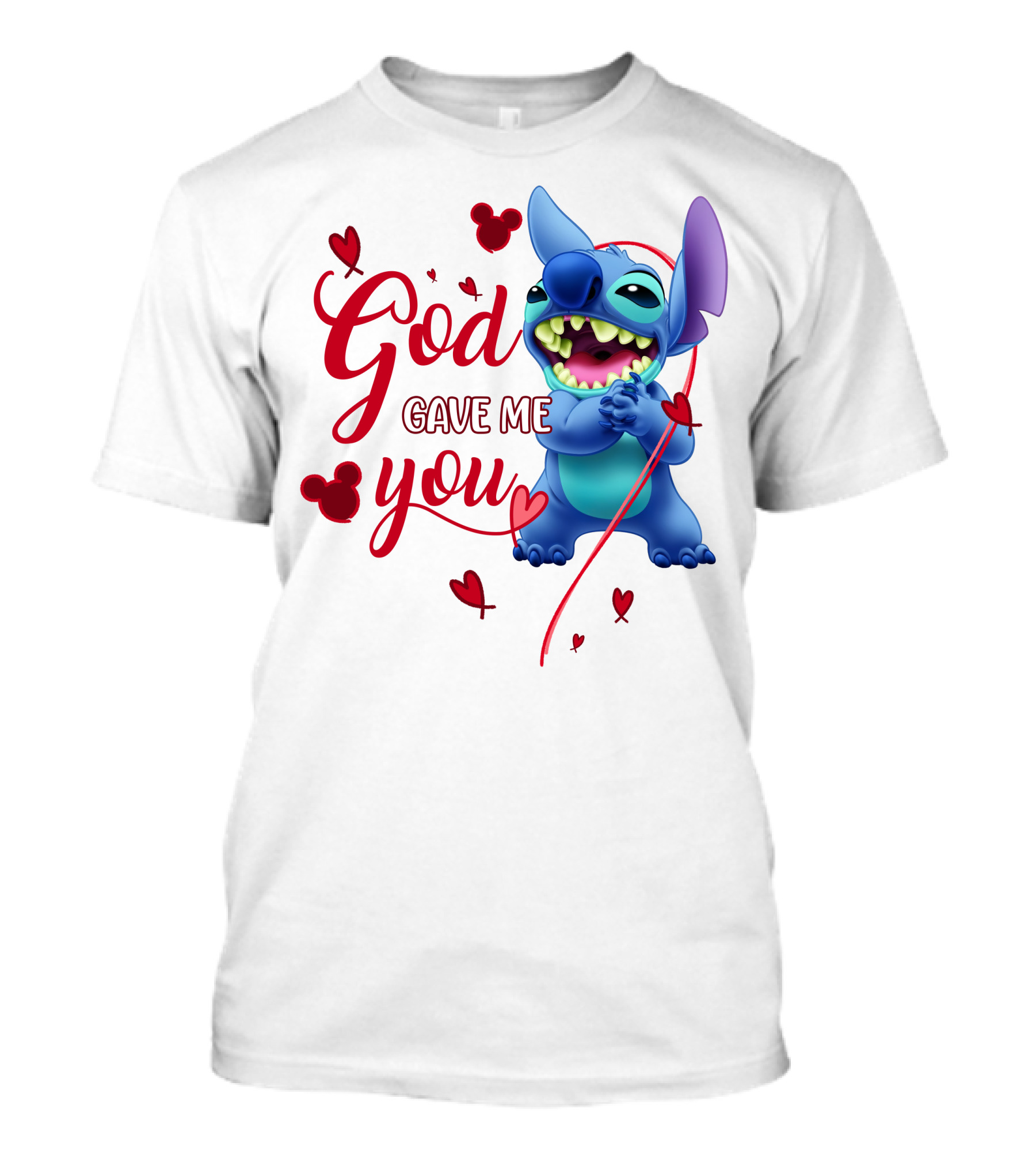 God Gave Me You Stitch Disney Hearts T-Shirt