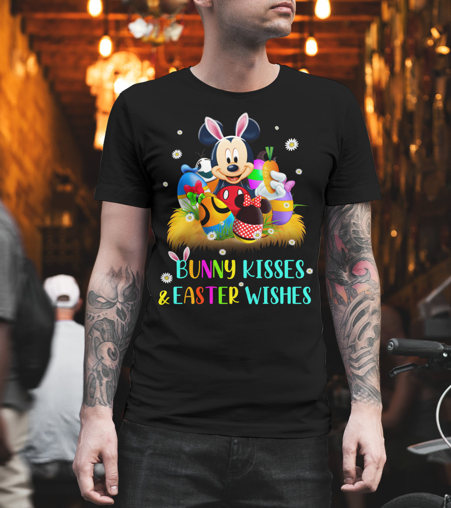 Mickey Bunny Kisses & Easter Wishes T-Shirt