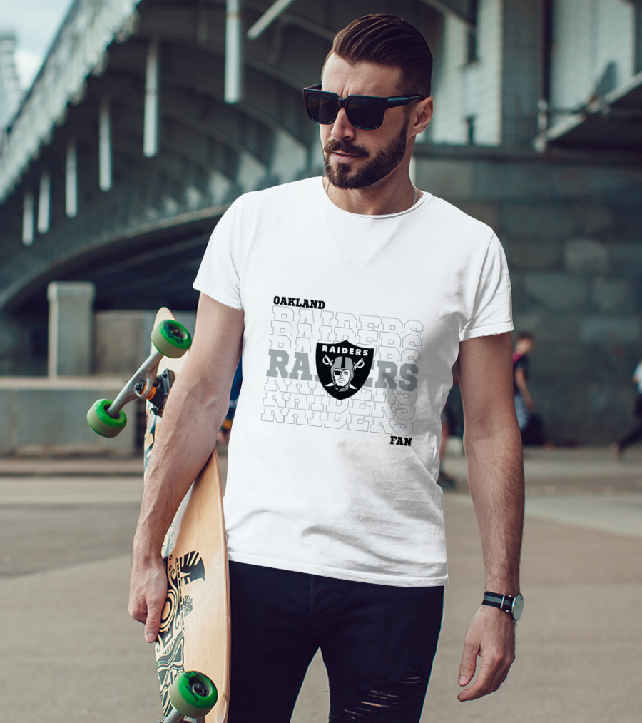 Oakland Raiders Fan RAIDERS RAIDERS RAIDERS T-Shirt