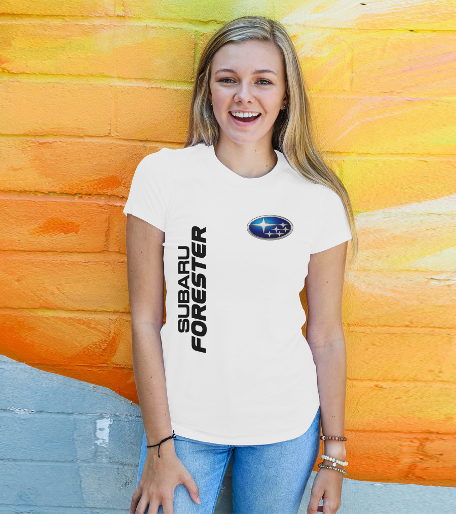 SUBARU FORESTER Logo Oval Badge T-Shirt