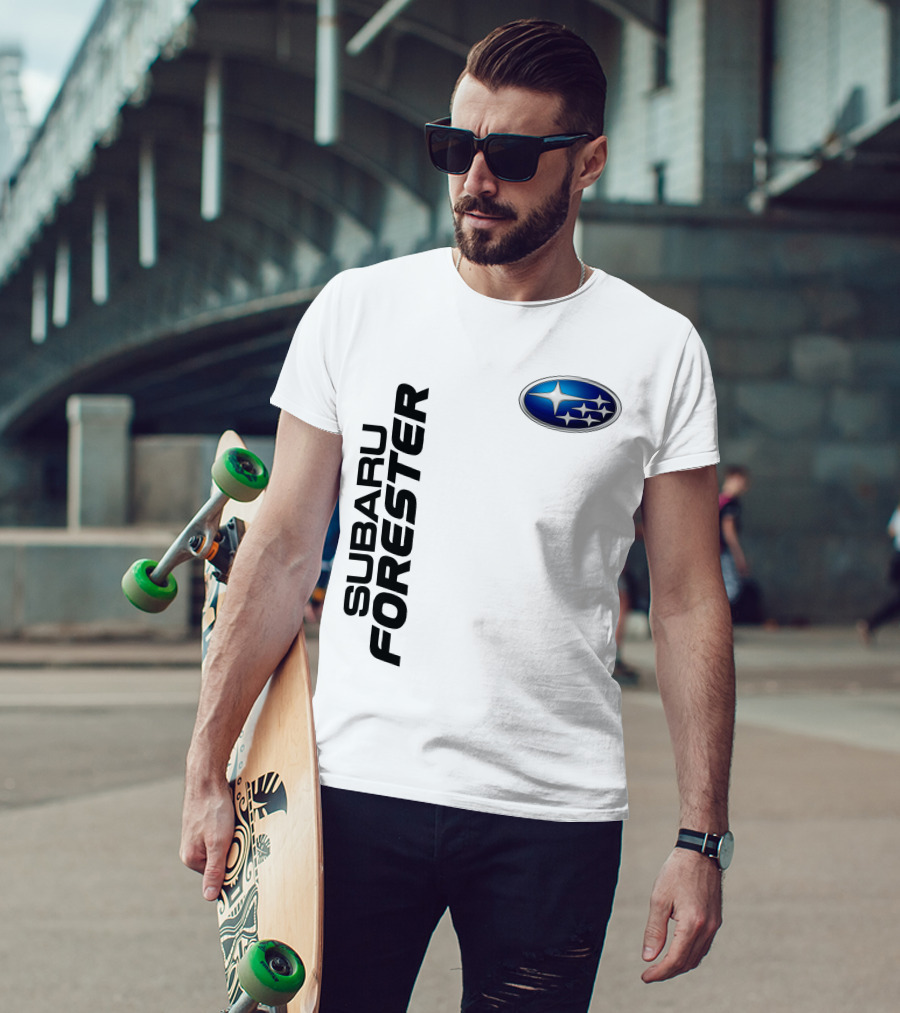 SUBARU FORESTER Logo Oval Badge T-Shirt