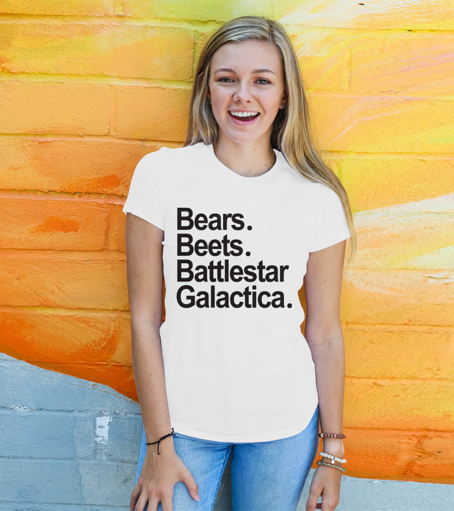 Bears Beets Battlestar Galactica The Office Dwight Schrute Phrase T-Shirt