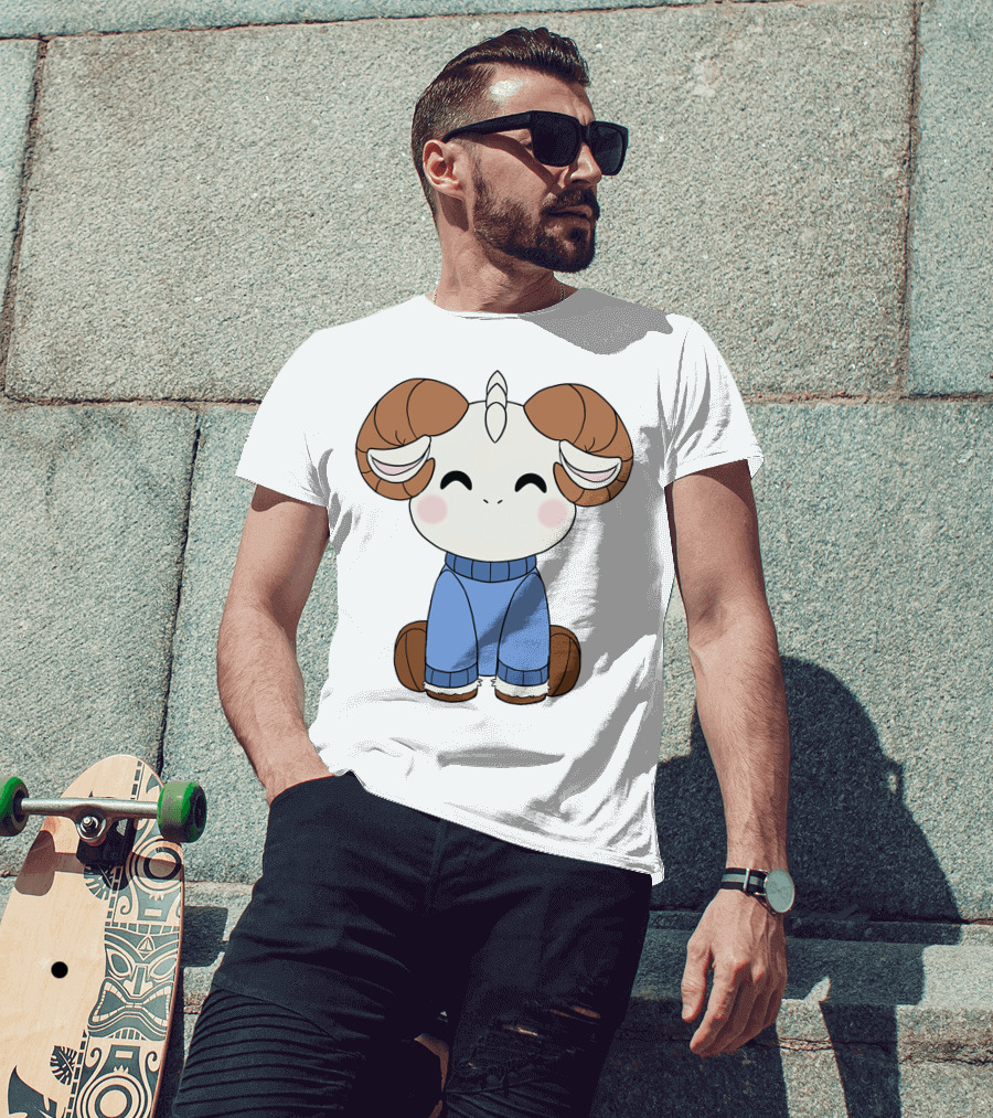 Jschlatt Ram Hoodie Min Plush Cartoon T-Shirt