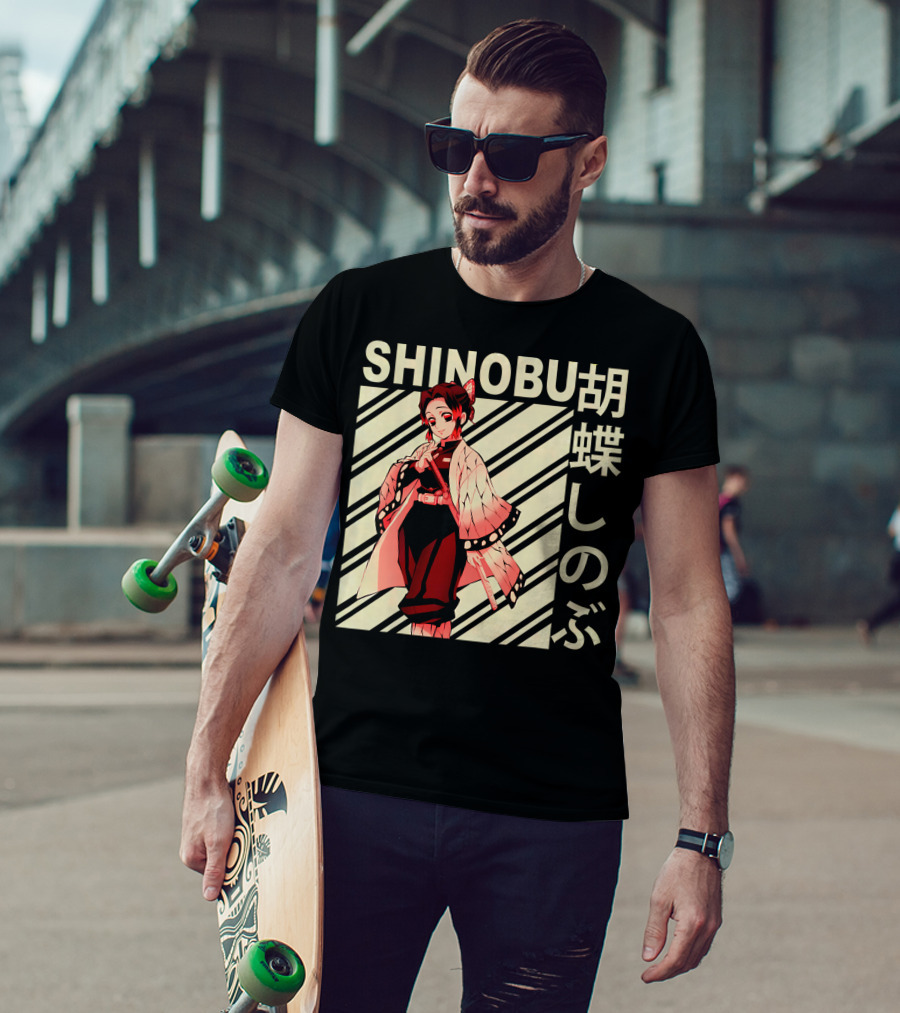 SHINOBU Kimetsu No Yaiba Demon Slayer Character T-Shirt