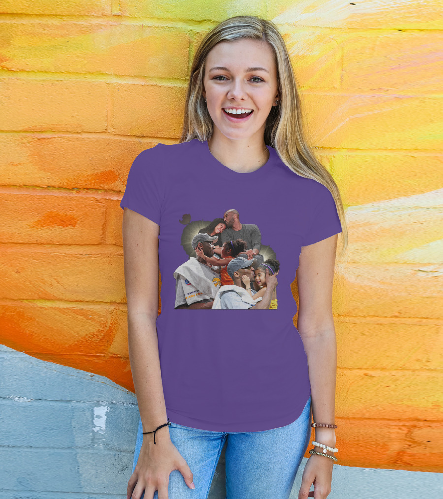 Kobe And Gigi Celebration Los Angeles Lakers Moments T-Shirt