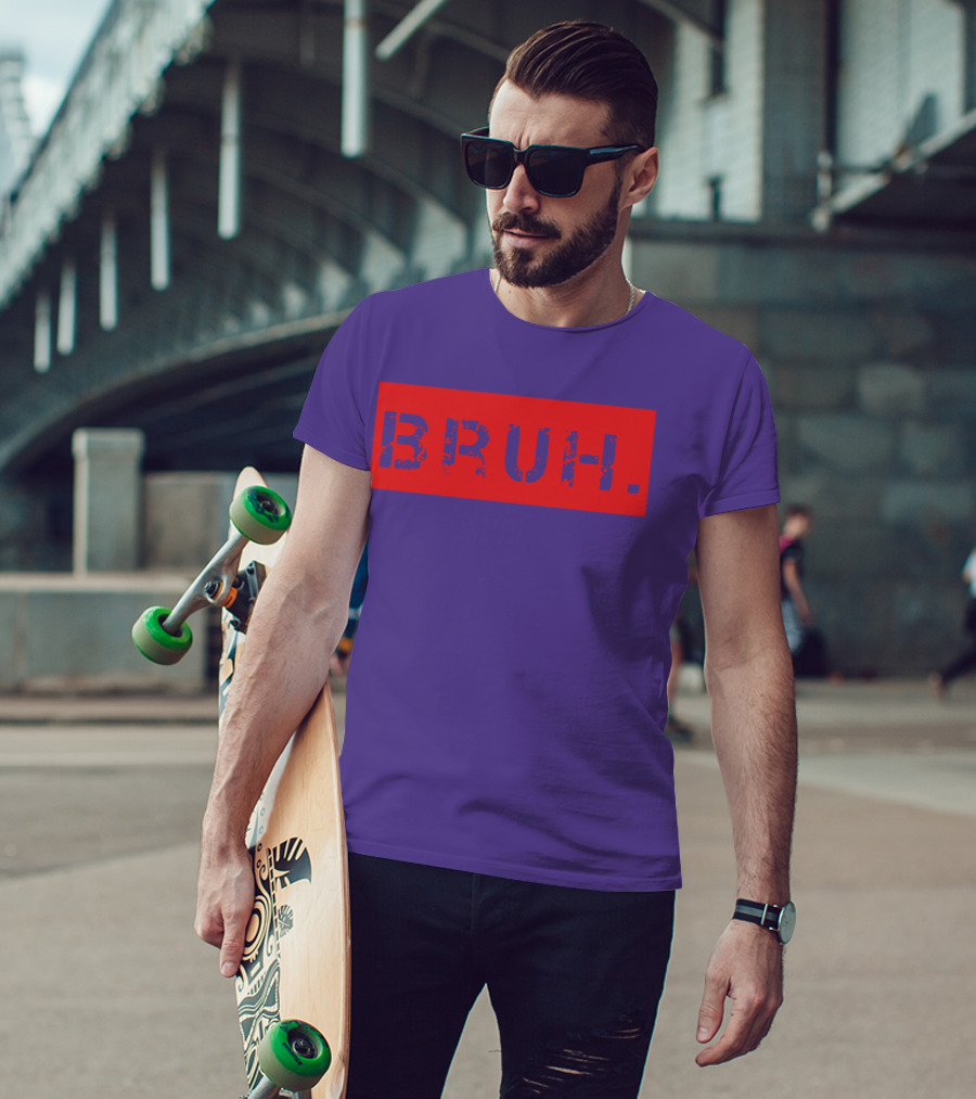 Bruh Meme Funny Saying Brother Teens Greeting T-Shirt