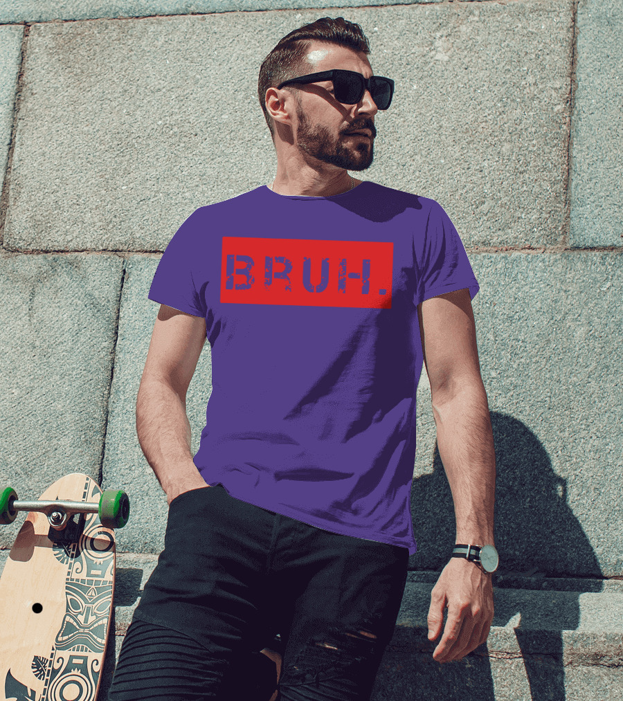 Bruh Meme Funny Saying Brother Teens Greeting T-Shirt