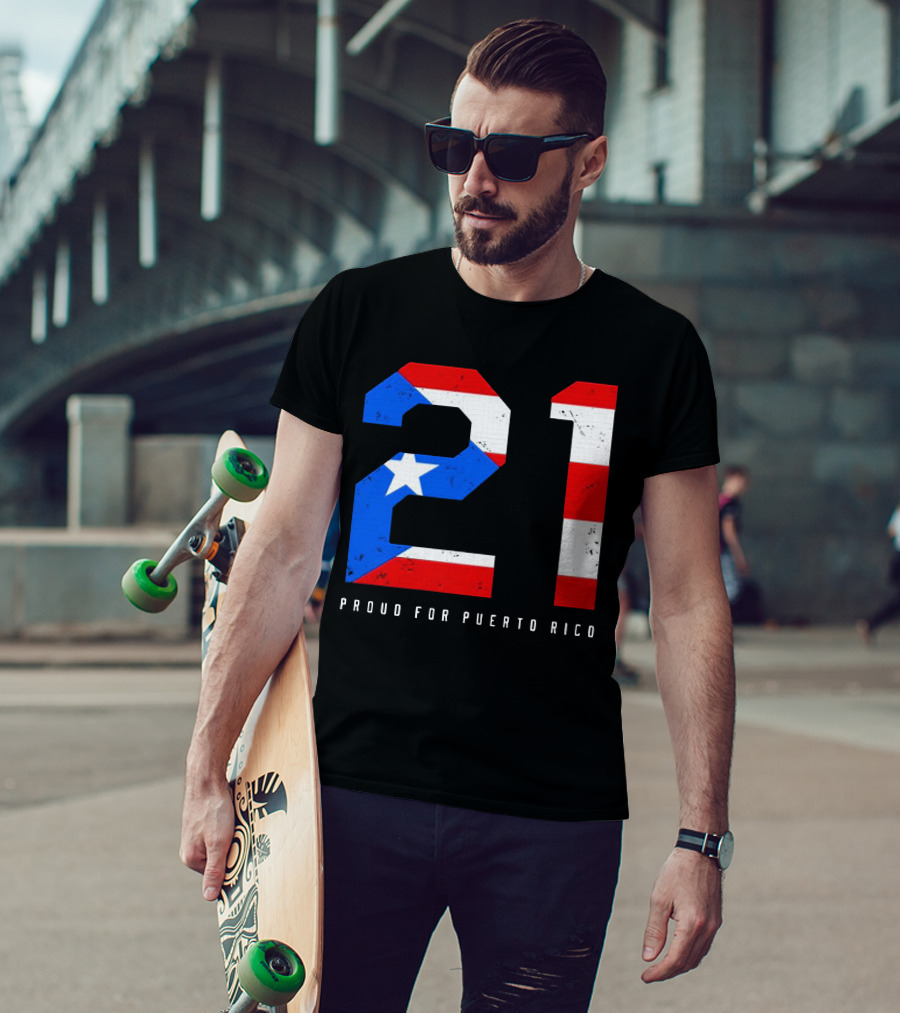 21 Puerto Rico Pride Flag Colors T-Shirt
