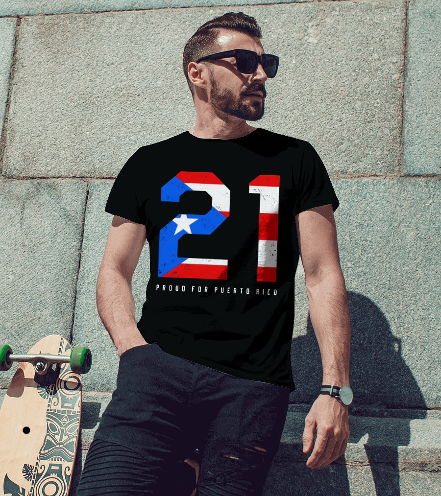21 Puerto Rico Pride Flag Colors T-Shirt