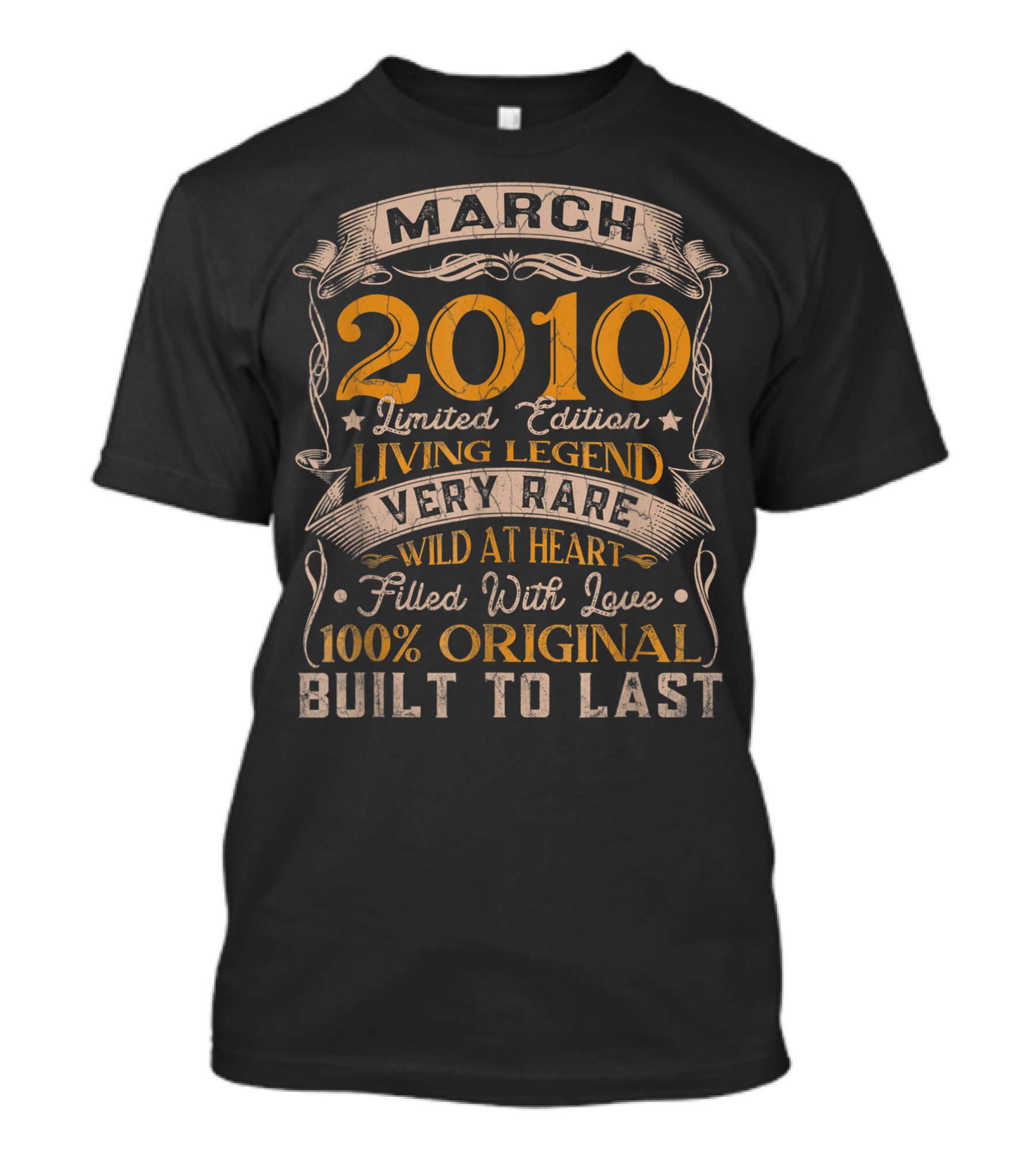 March 2010 Living Legend Very Rare Wild At Heart Filled With Love 100% Original Built To Last T-Shirt
